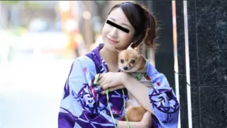 [082423_01-10MU] Pick up a beautiful woman in a yukata who loves dogs while walking her dog!