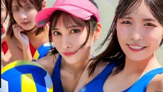 [VRNC-065] After beach play comes the real action! Creampie sex with 4 super erotic uniform girls! Ver. Mii Mikana & Asaumi Nana