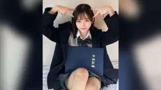 [FC2-PPV-4904550] Former idol trainee F-cup 18-year-old beauty in uniform. Rare creampie POV without birth control