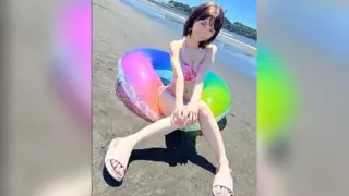 [FC2-PPV-4916111] Picked up at the beach, fair-skinned slender college girl in swimsuit reveals extremely lewd hairy pussy, creampied twice