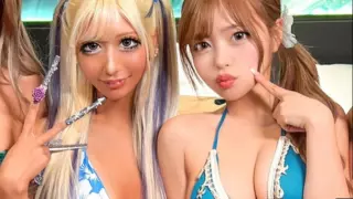 [VRNC-075] Group sex with gal-like beauties, greedily devouring their bodies with insane nice-body potential when stripped. Ver. Kiki & Rika.